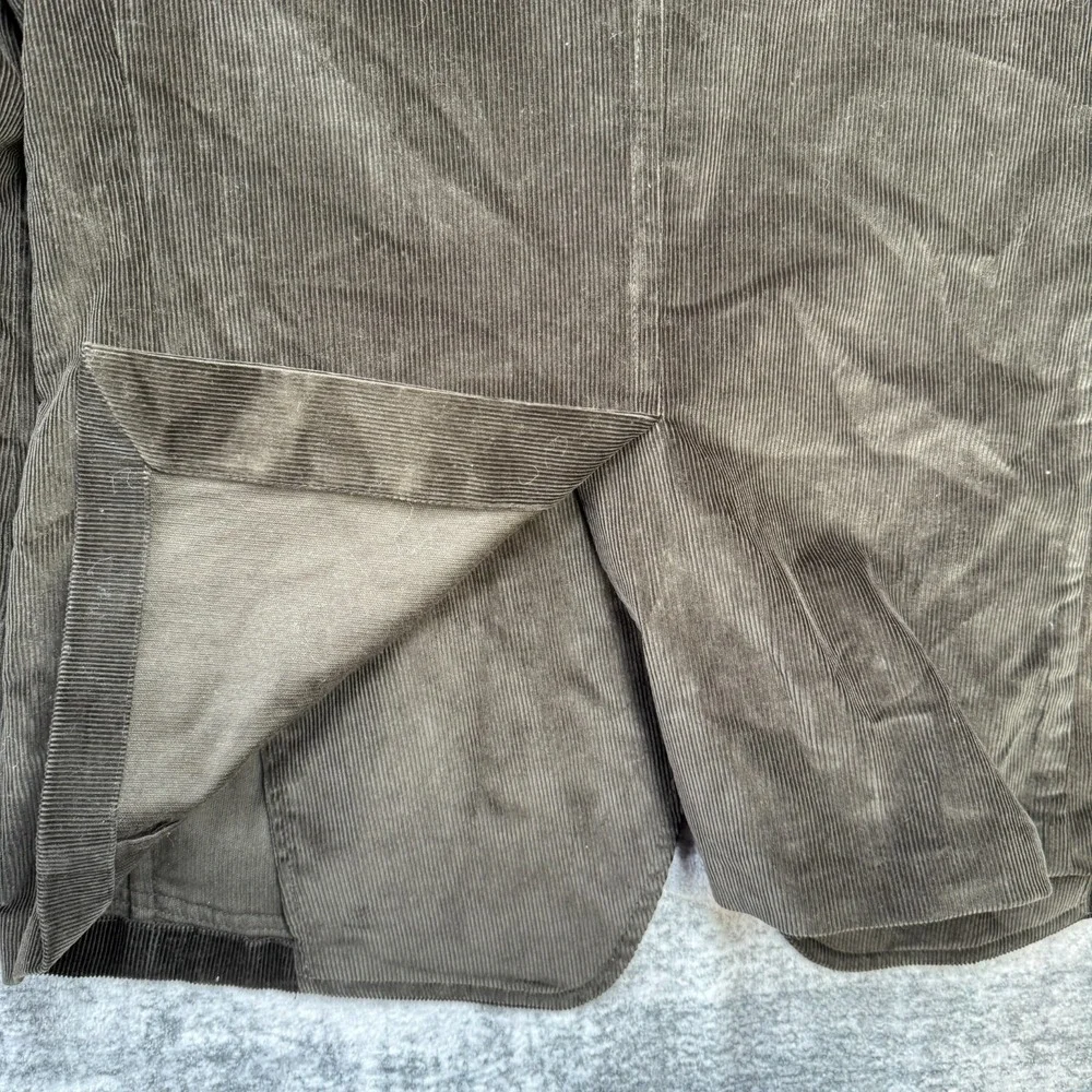 Banana Republic Blazer Jacket Mens 42R Slim‎ Brown Corduroy Unstructured Profilo